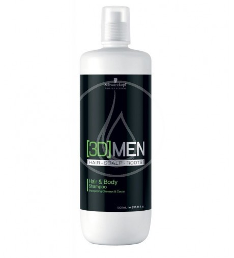 3D Men Hair & Body Shampoo 1000ml